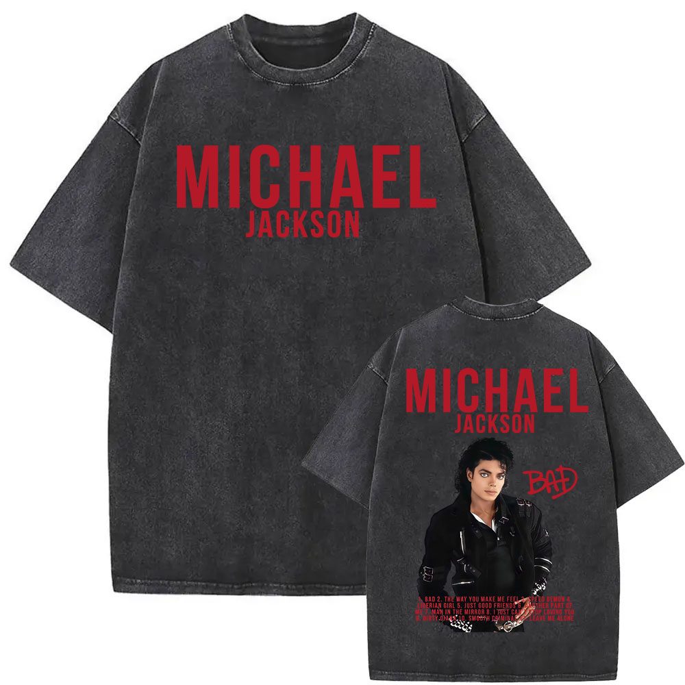 Vintage Fashion Eras - T-shirts vintage délavés Michael Jackson King