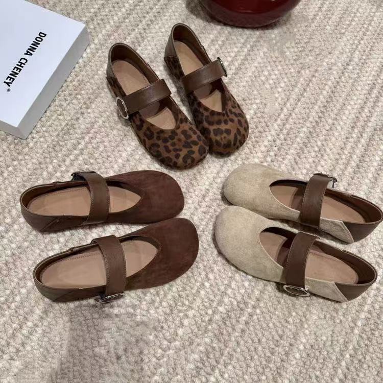 Vintage Slip Dress - Chaussures plates d'été pour femmes, style