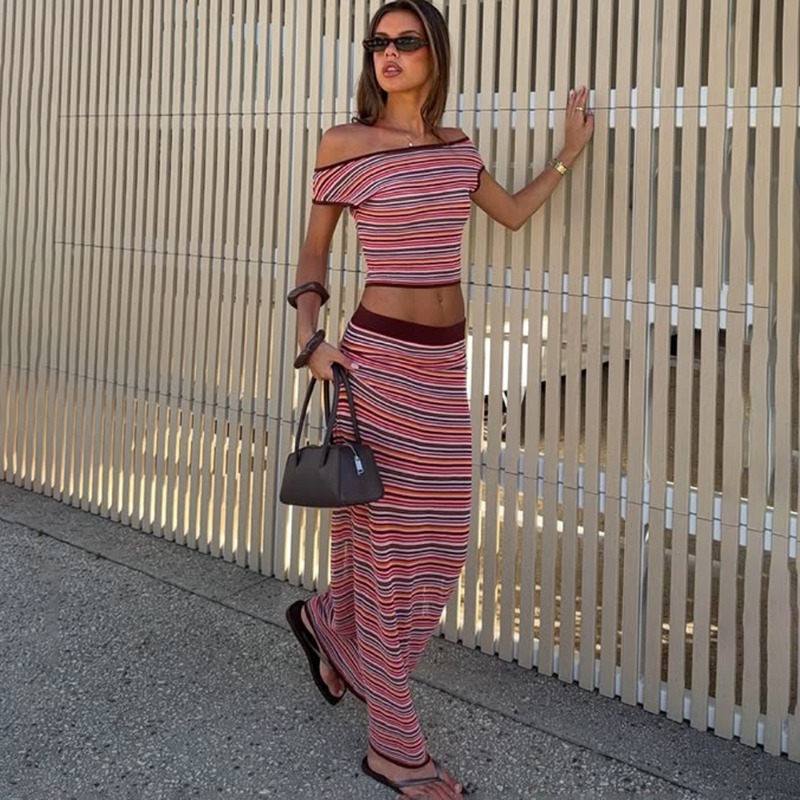 Vintage Fashion Ai - Ensemble 2 pièces jupe en tricot