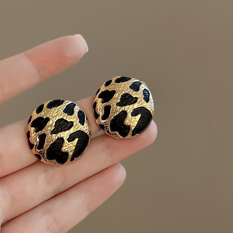 Vintage Fashion Illustrations - Boucles d'oreilles rondes Style Boho imprimé