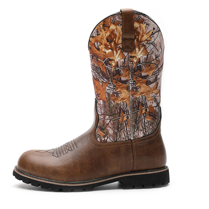 Vintage Fashion Mens - Bottes pour hommes de grande taille