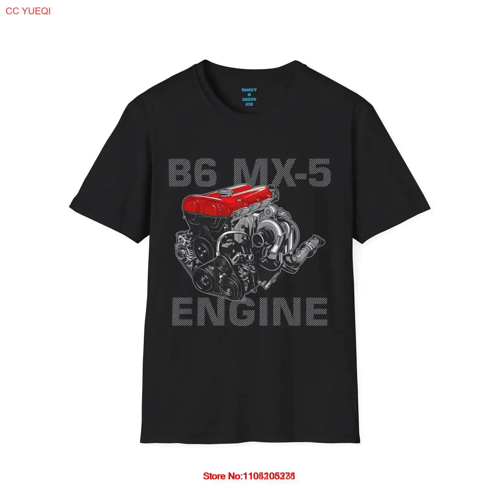 Vintage Fashion Icons - B6 MX 5 t-shirt moteur Miata