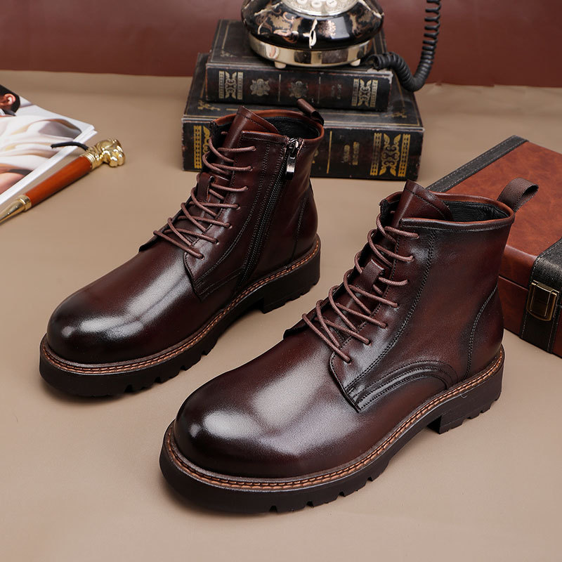 Vintage Fashion Mens - Bottes Chelsea vintage pour hommes, fabrication