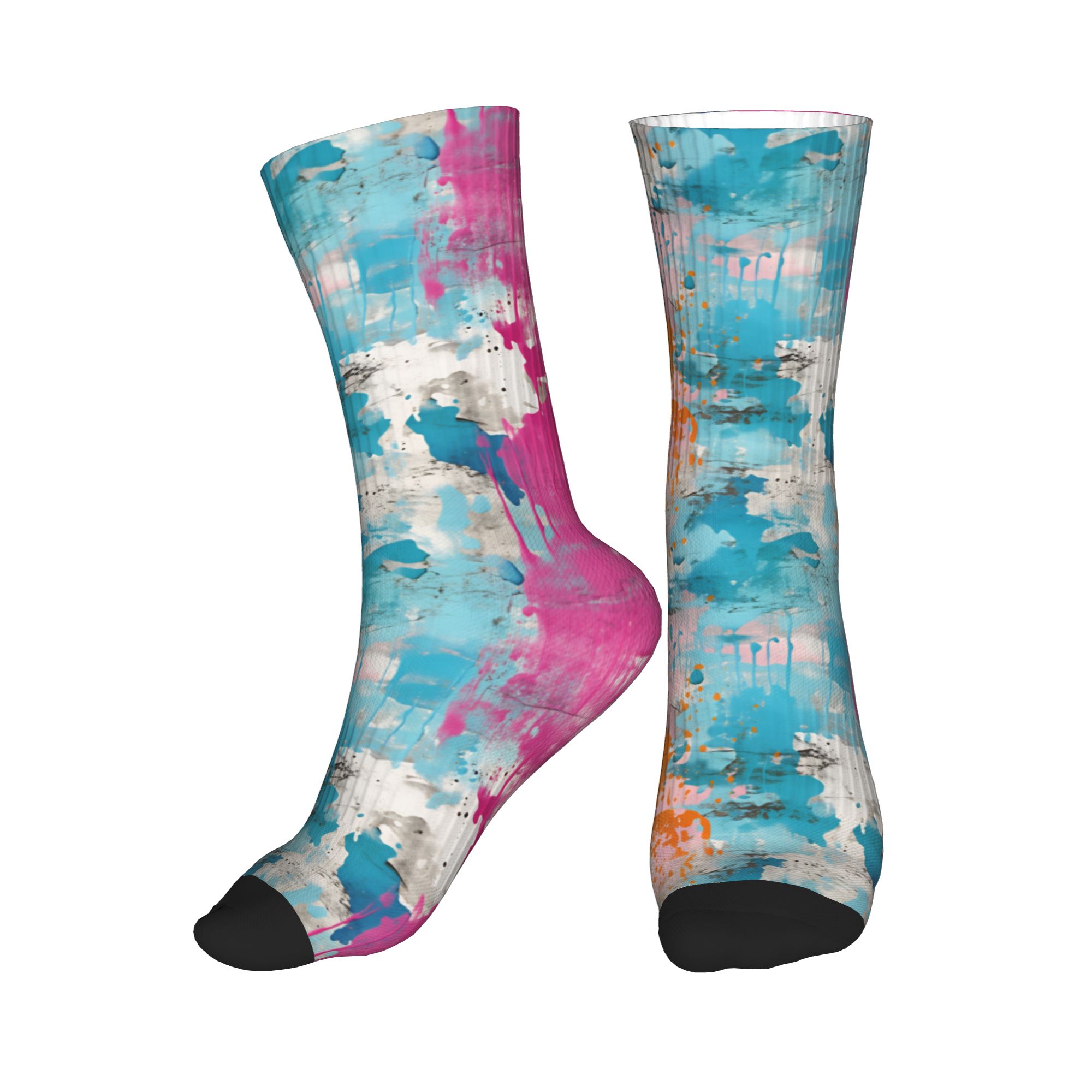 Vintage Fashion Mens - Chaussettes Girly Grunge Plaster Vintage Texture