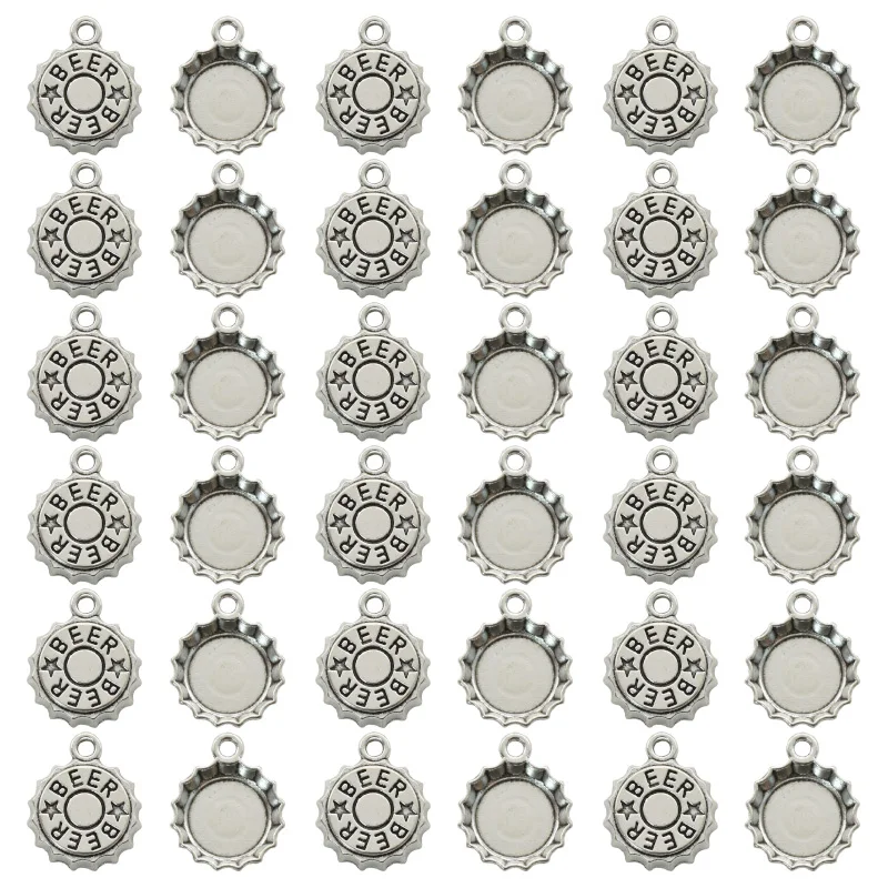 Vintage Fashion Earrings - Breloques en alliage de métal plaqué