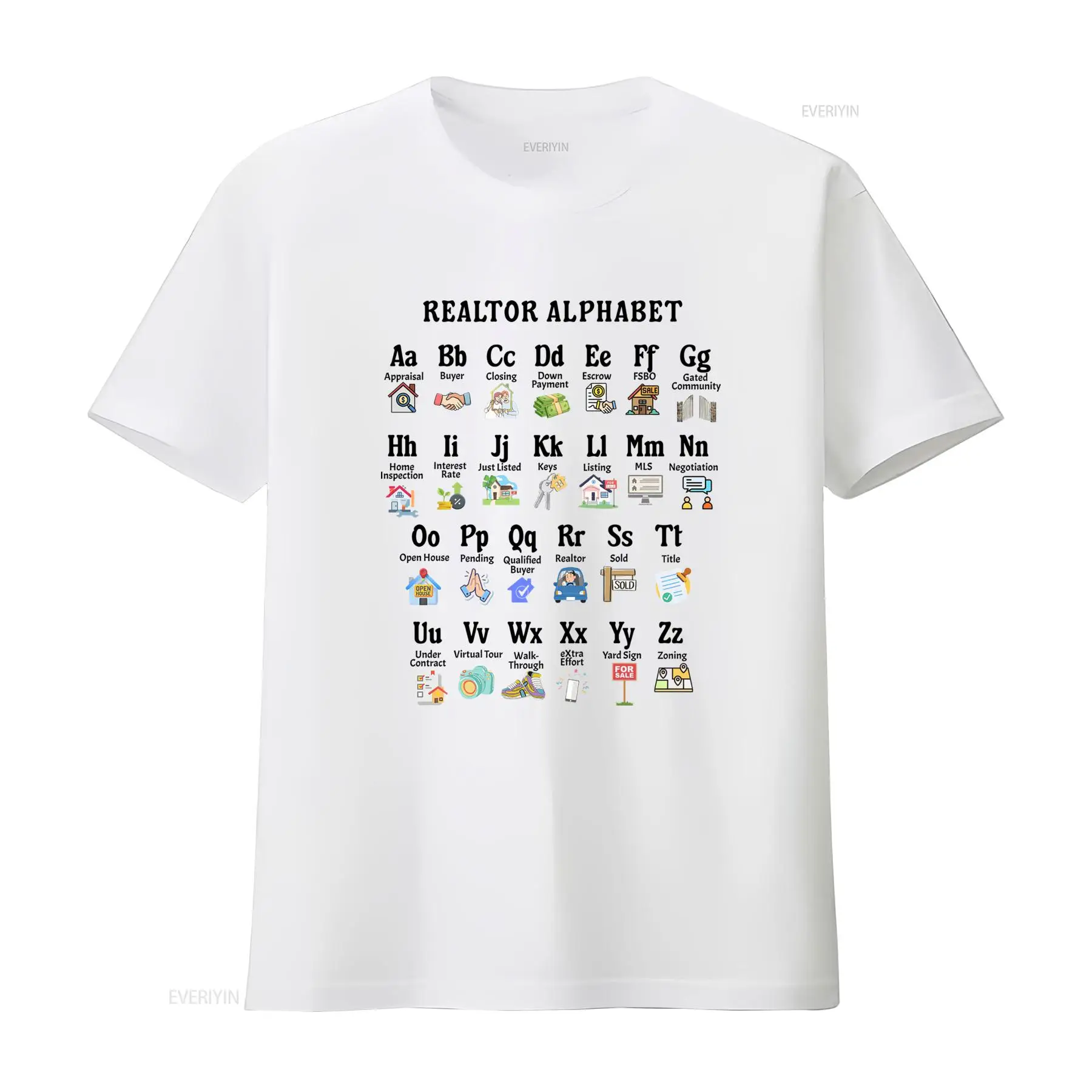 Vintage Fashion Icons - T-shirt décontracté unisexe avec impression d'icônes