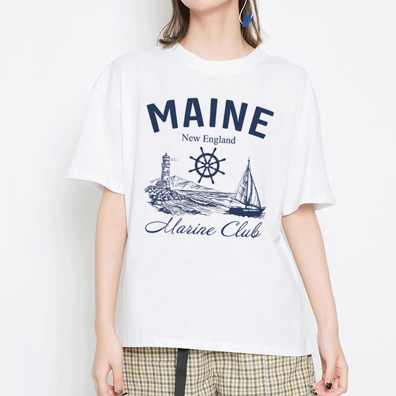 Vintage Yacht Fashion - T-shirt Vintage à Manches Courtes pour