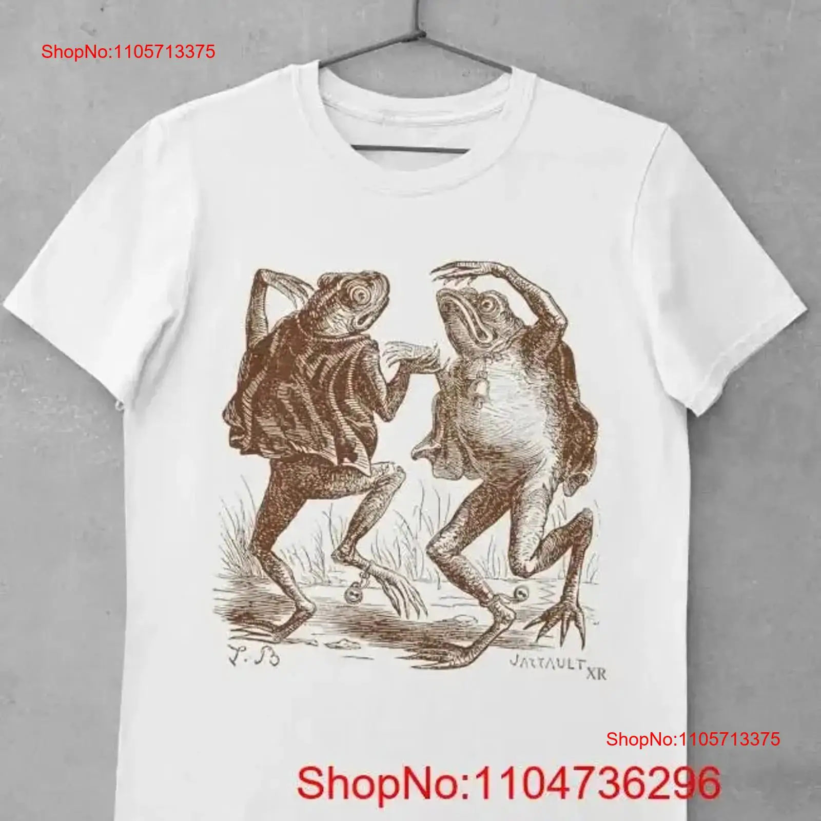 Vintage Fashion Illustrations - T-shirt avec illustration vintage de grenouilles
