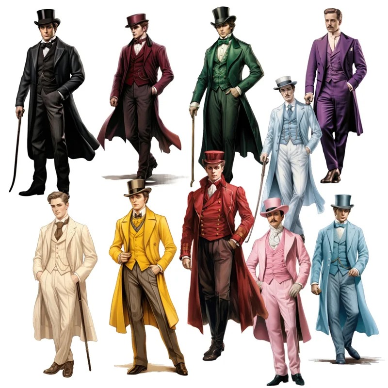 Vintage Fashion Magazine - Autocollants mignons de style victorien pour