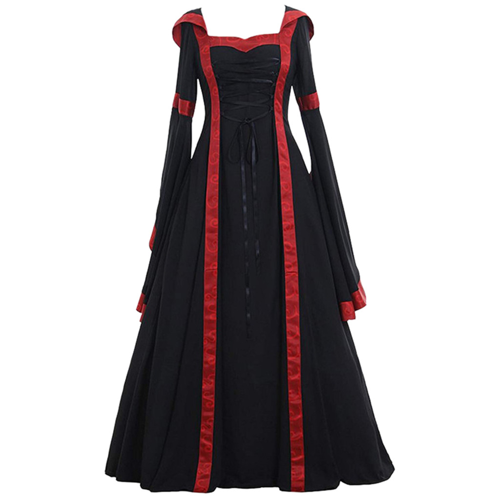 Vintage Fashion Queen - Robe d'halloween pour femmes, grande Robe