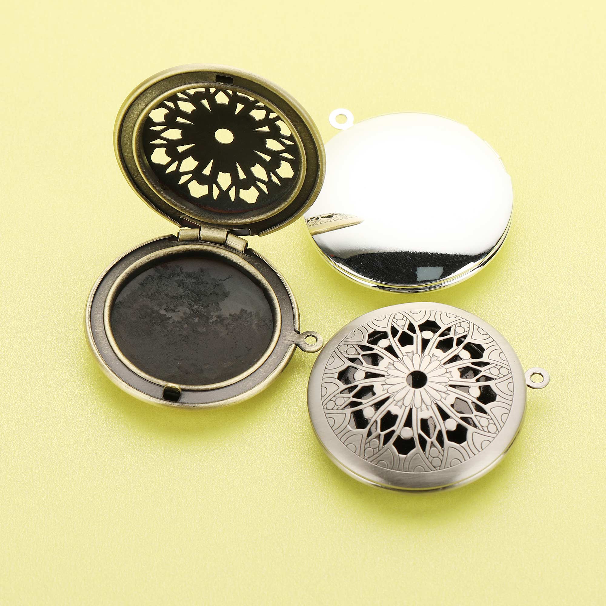 Vintage Fashion Icons - Médaillon rond en filigrane pour Photo