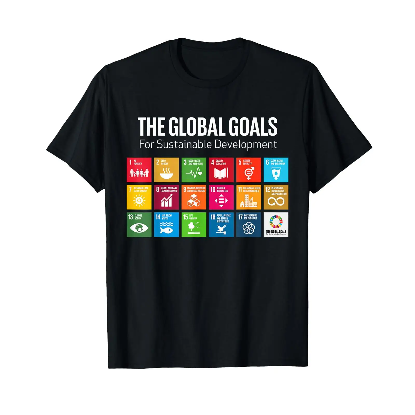 Vintage Fashion Icons - T-shirt The Global Goals 17 Icons