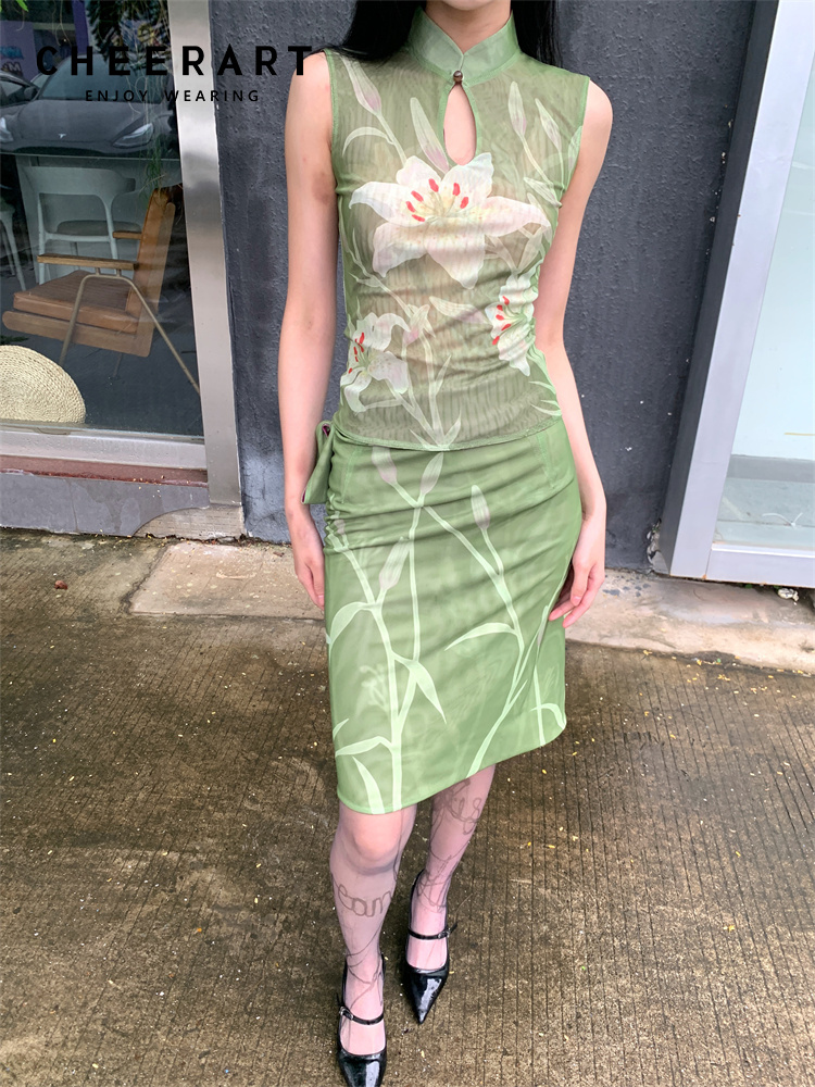 Vintage Fashion Ai - Contest ERART-Ensemble haut et jupe vintage