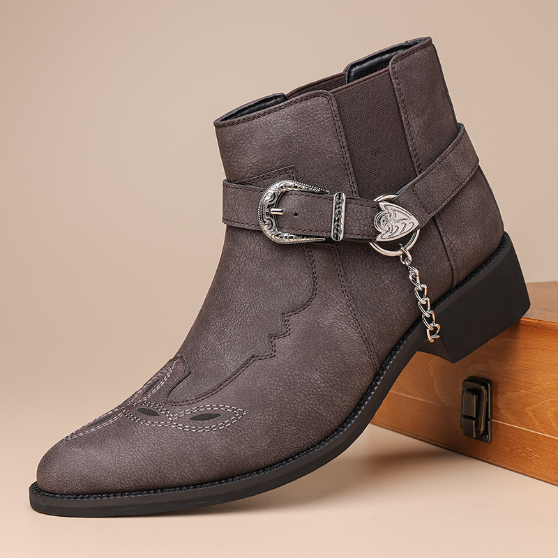 Vintage Fashion Mens - Nouvelle Marque Tendance : Bottes de
