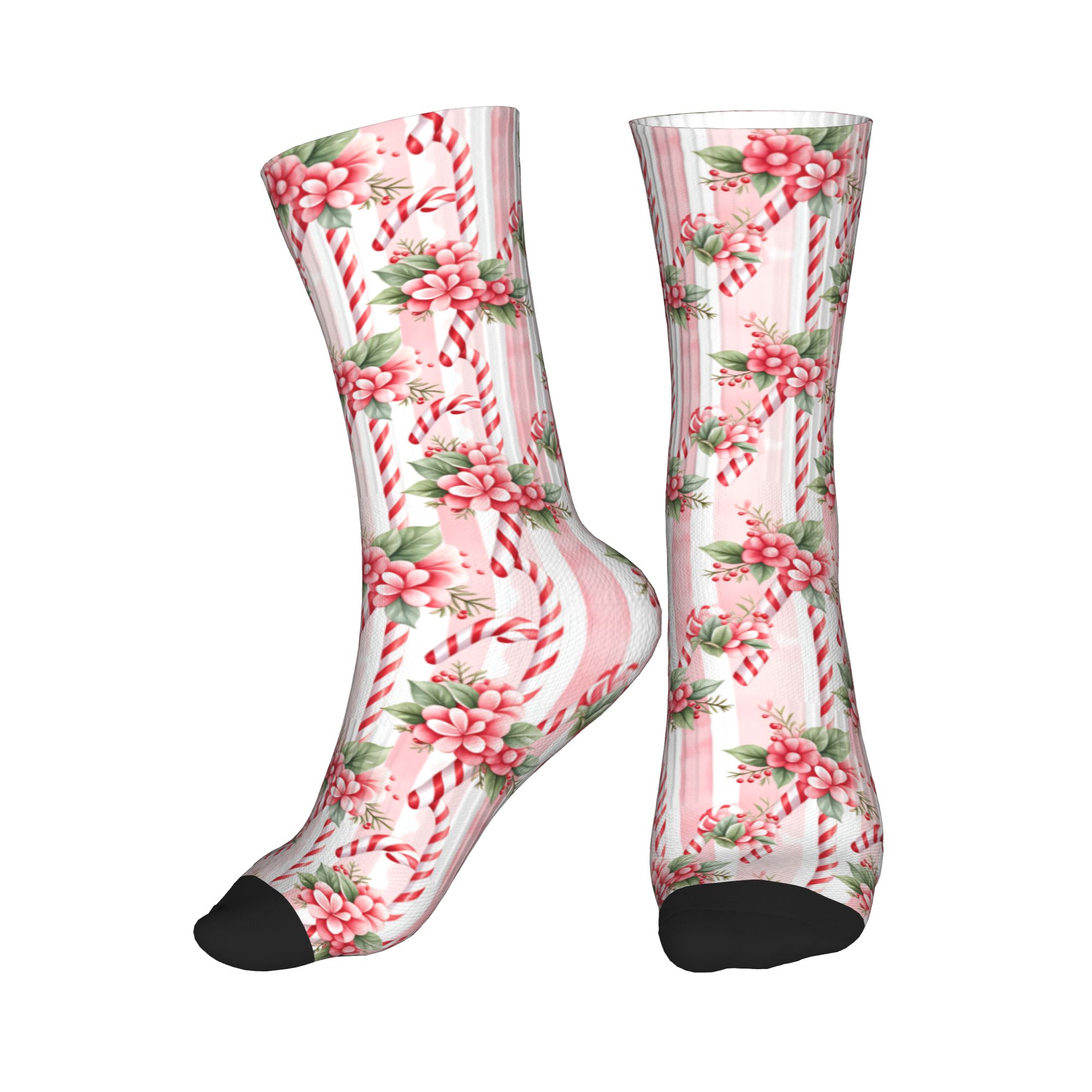 Vintage Fashion Mens - Chaussettes à motif de canne à