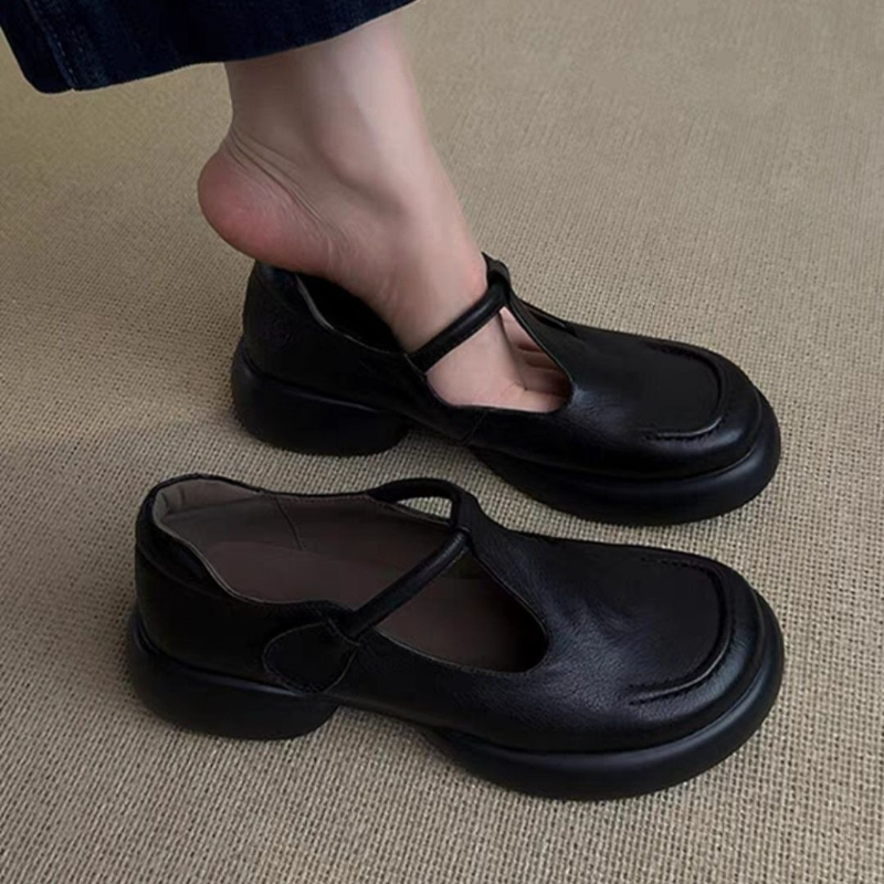 Vintage Slip Dress - Chaussures à talons carrés Mary Janes