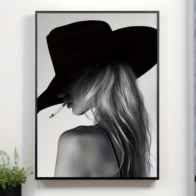 Vintage Fashion Wall Art - 1 pièce, impression sur toile sans