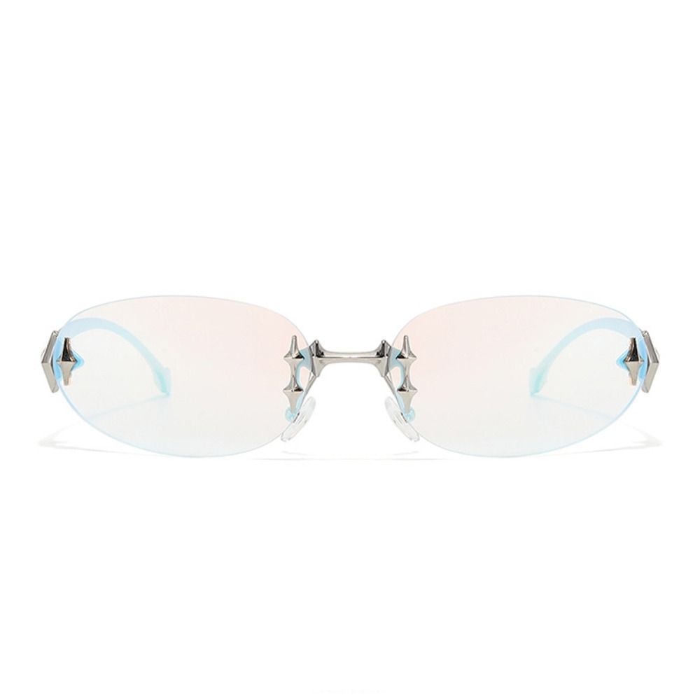 Lunettes de soleil sans cadre  - Vintage Fashion Style Female avis et prix