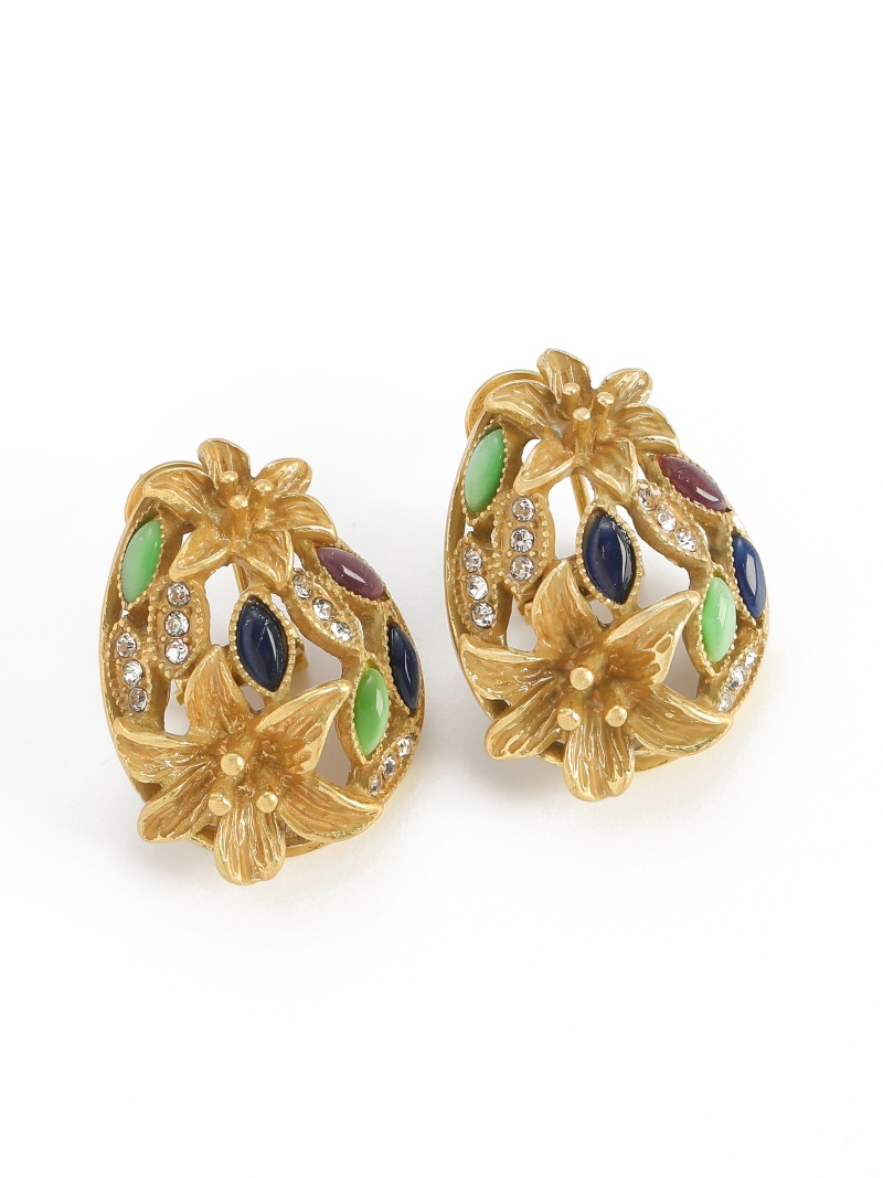 Boucles d'oreilles trompette e - Vintage Fashion Jewelry Brands avis et prix