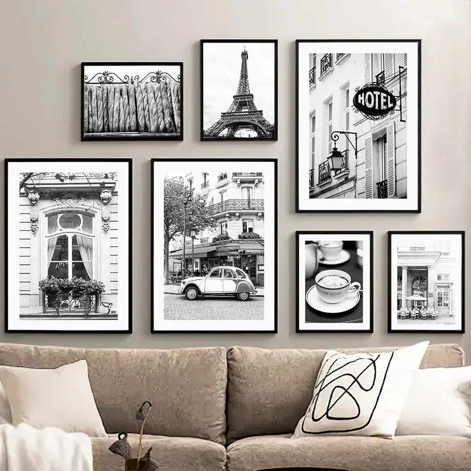 Serviette de Paris noire et bl - Vintage Fashion Wall Art avis et prix