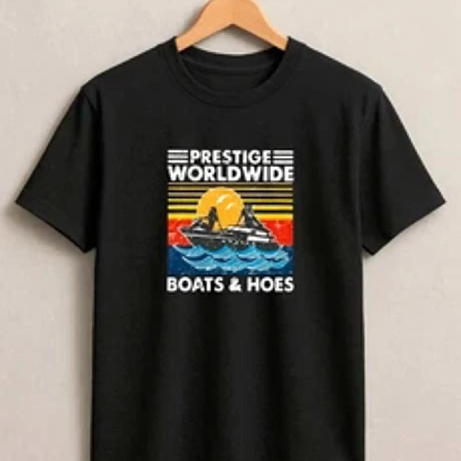 T-shirt Rétro Yacht Coucher de - Vintage Yacht Fashion avis et prix