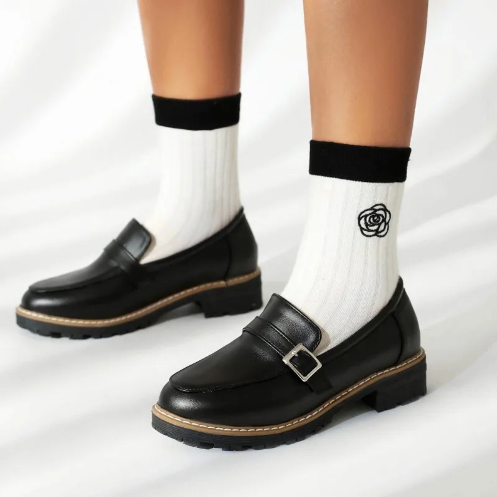 Mocassins noirs en cuir pour f - Vintage Slip Dress avis et prix