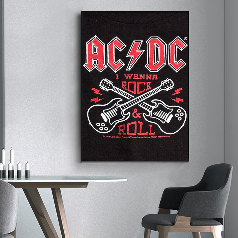 AC_DC Band Canvas Art, Retro P - Vintage Fashion Illustrations avis et prix
