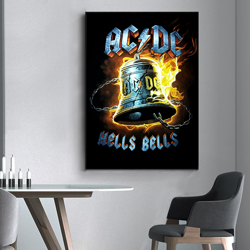 AC_DC Band Canvas Art, Retro P - Vintage Fashion Illustrations avis et prix