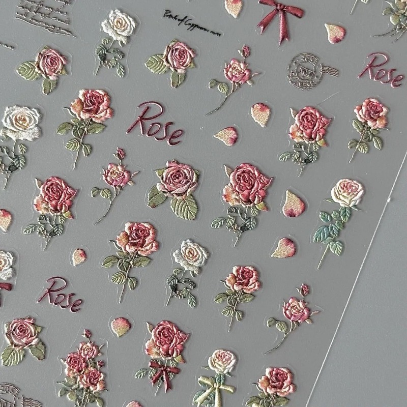 Autocollant Rose rétro Ins, ét - Vintage Fashion Magazine avis et prix