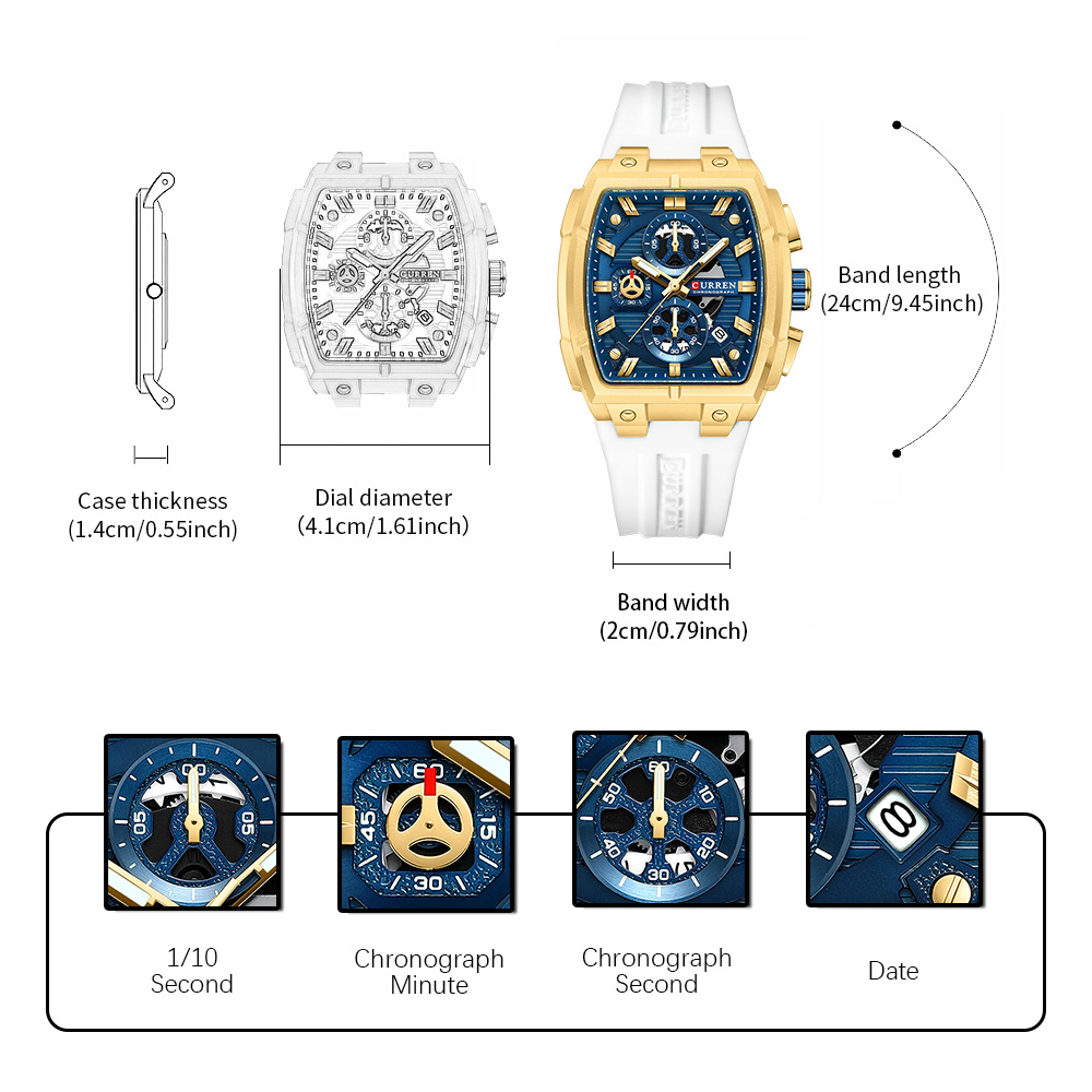 Montre vintage de luxe CURREN  - Vintage Fashion Mens avis et prix
