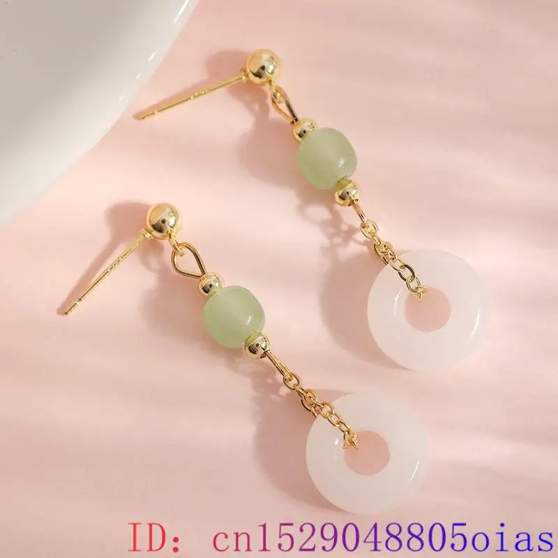 Boucles d'oreilles en Jade vér - Vintage Fashion Earrings avis et prix