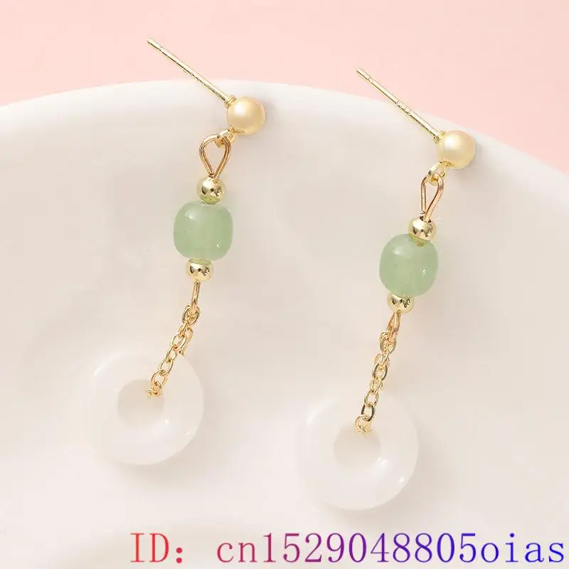 Boucles d'oreilles en Jade vér - Vintage Fashion Earrings avis et prix