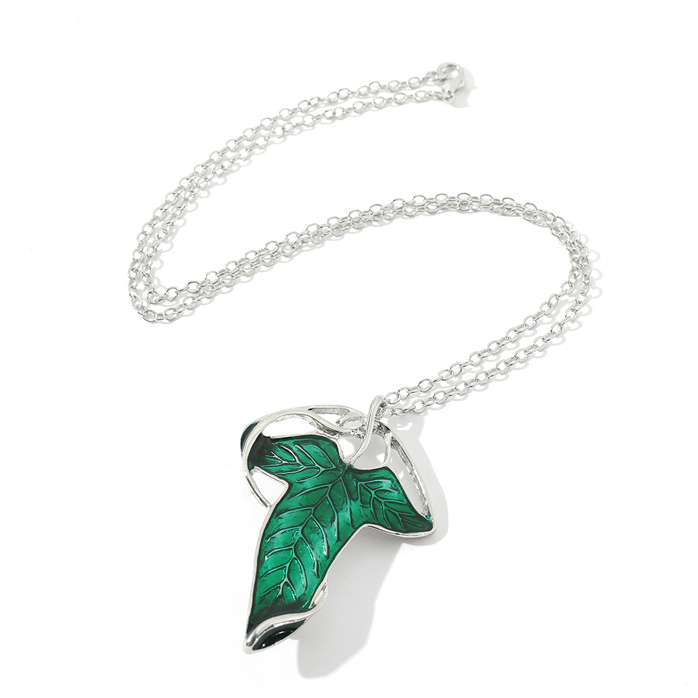 Collier pendentif feuille vert - Vintage Fashion Ai avis et prix