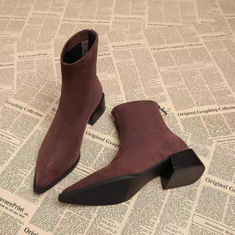 Nouvelles bottines modernes à  - Vintage Fashion Style Female avis et prix