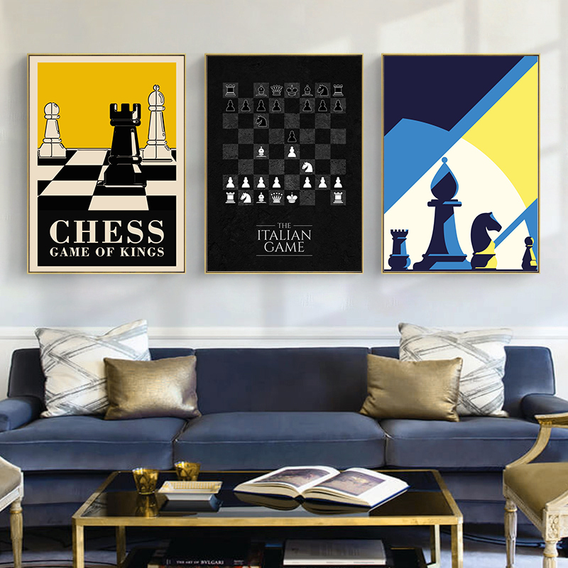 Affiche en toile d'échecs Inte - Vintage Fashion Illustrations avis et prix