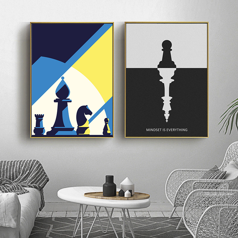 Affiche en toile d'échecs Inte - Vintage Fashion Illustrations avis et prix
