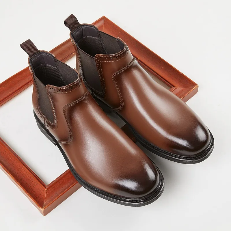 Bottes Oxford en cuir Vintage  - Vintage Fashion Mens avis et prix