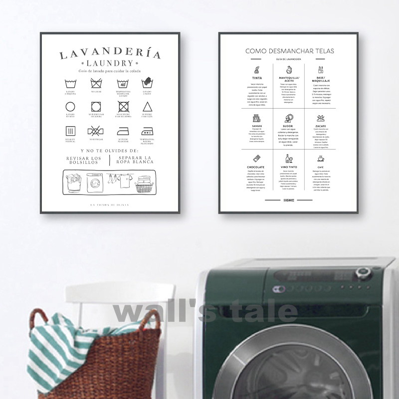 Espagnol Símbolos de Lavanderí - Vintage Fashion Illustrations avis et prix