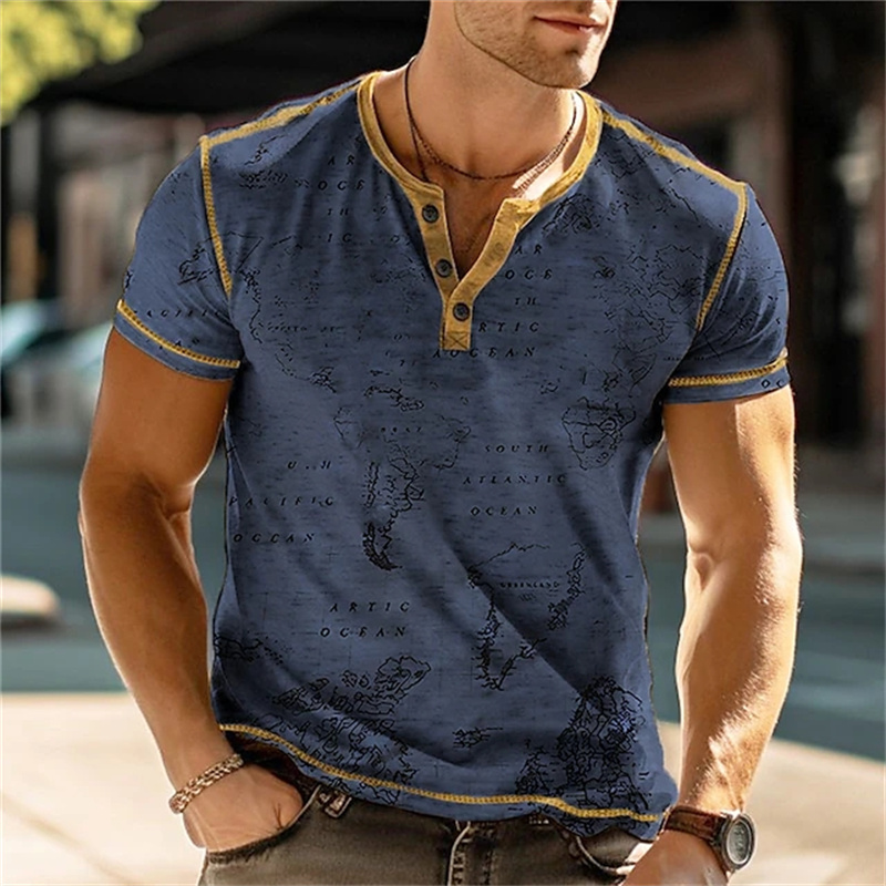 Chemises Henry pour hommes, t- - Vintage Fashion Mens avis et prix