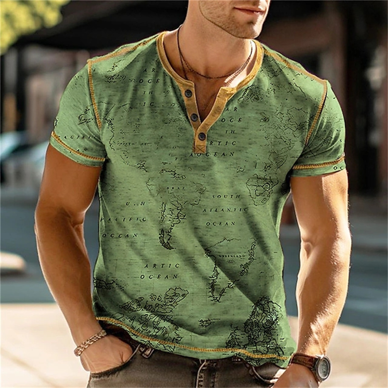 Chemises Henry pour hommes, t- - Vintage Fashion Mens avis et prix