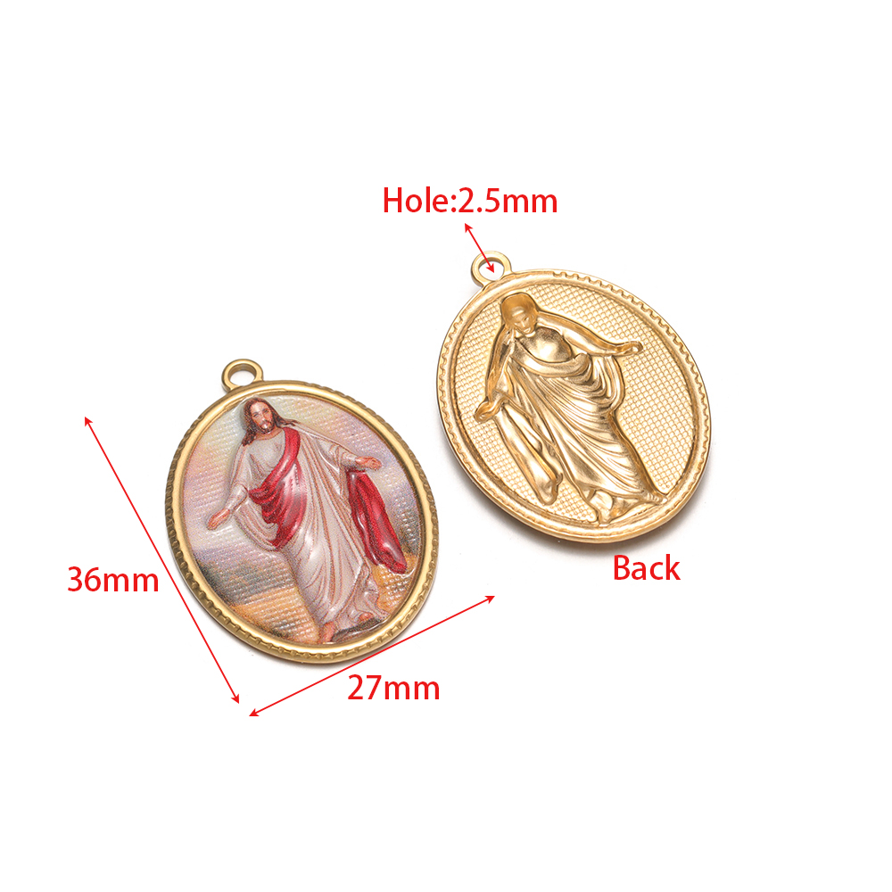 4 pendentifs ovales religieux  - Vintage Fashion Earrings avis et prix